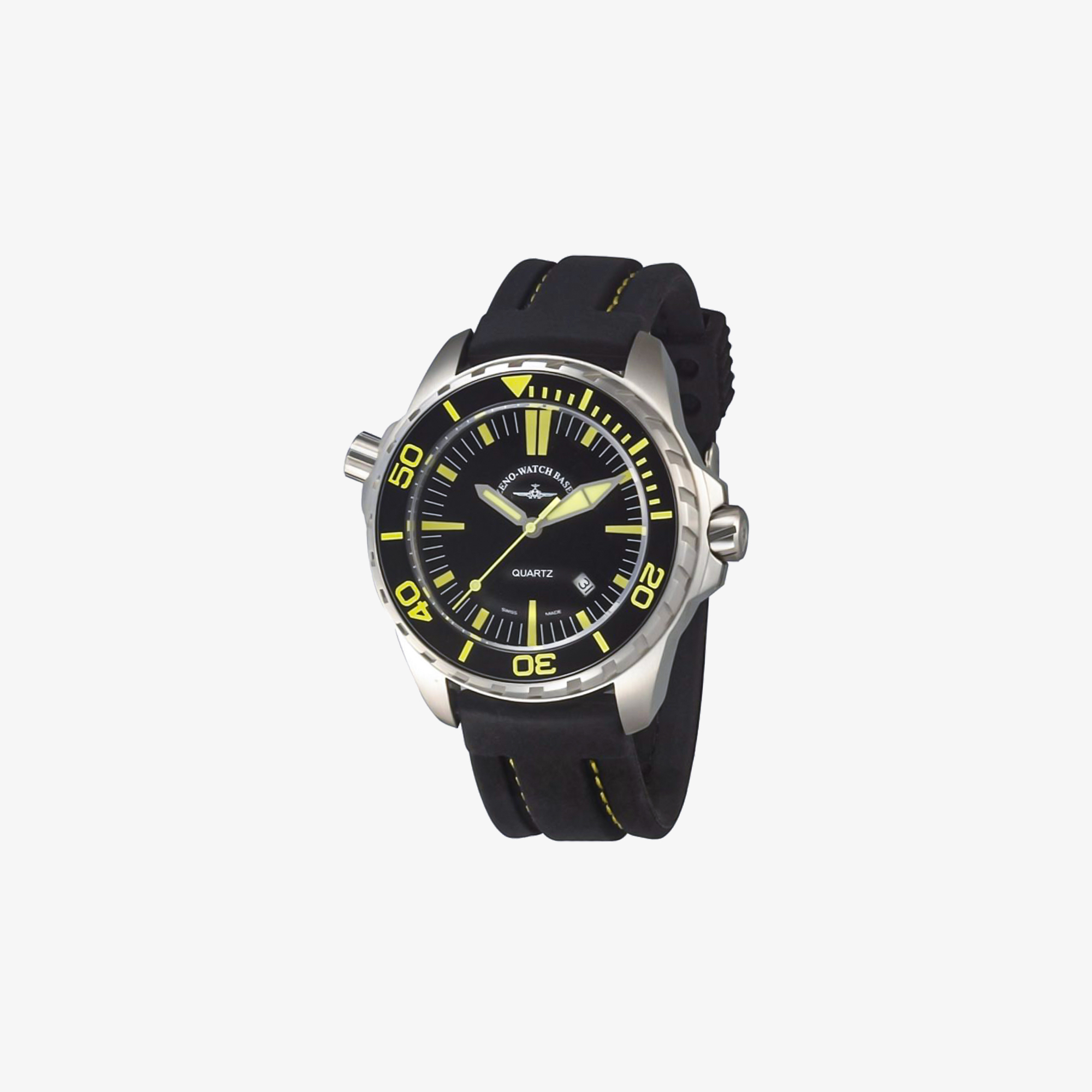 ZENO-WATCH BASEL,Professional Diver Pro Diver 2 black&yellow