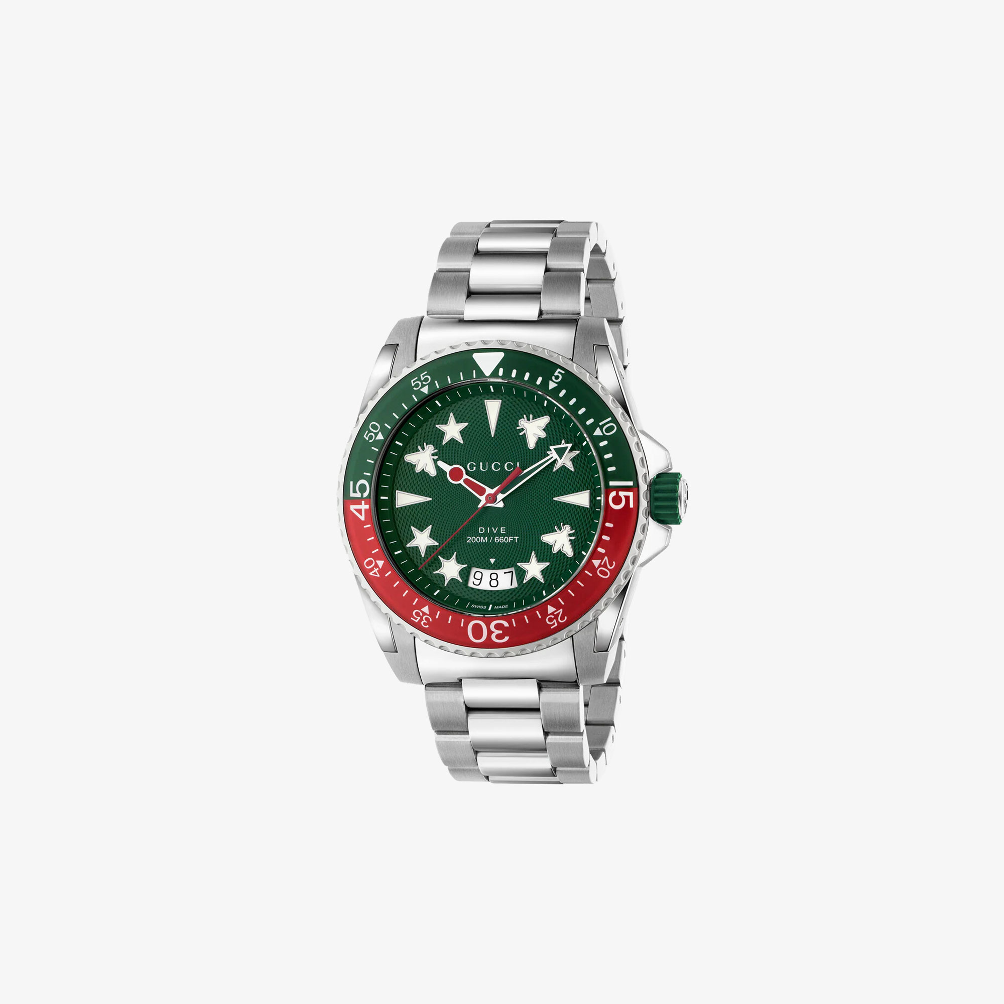 GUCCI DIVE WATCH WITH RED-GREEN BEZEL