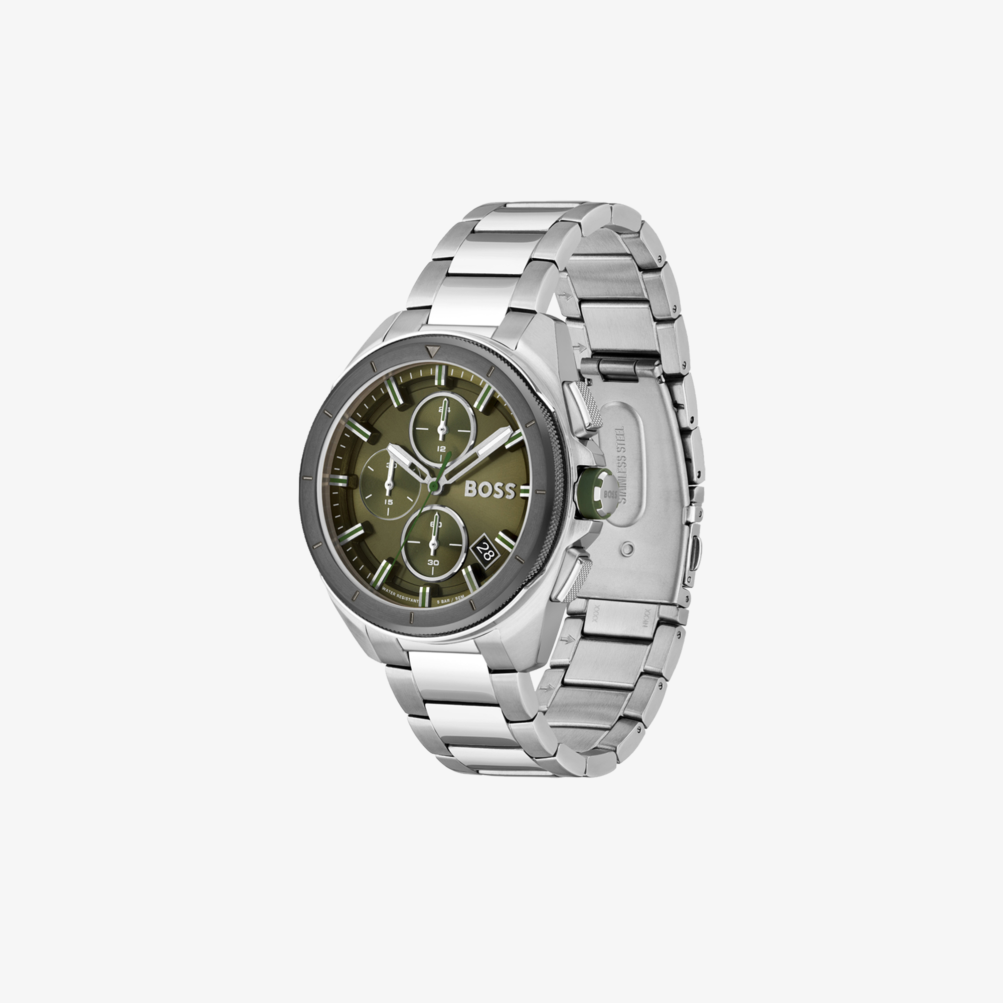 HUGO BOSS VOLANE CHRONOGRAPH WITH OLIVE GREEN DIAL