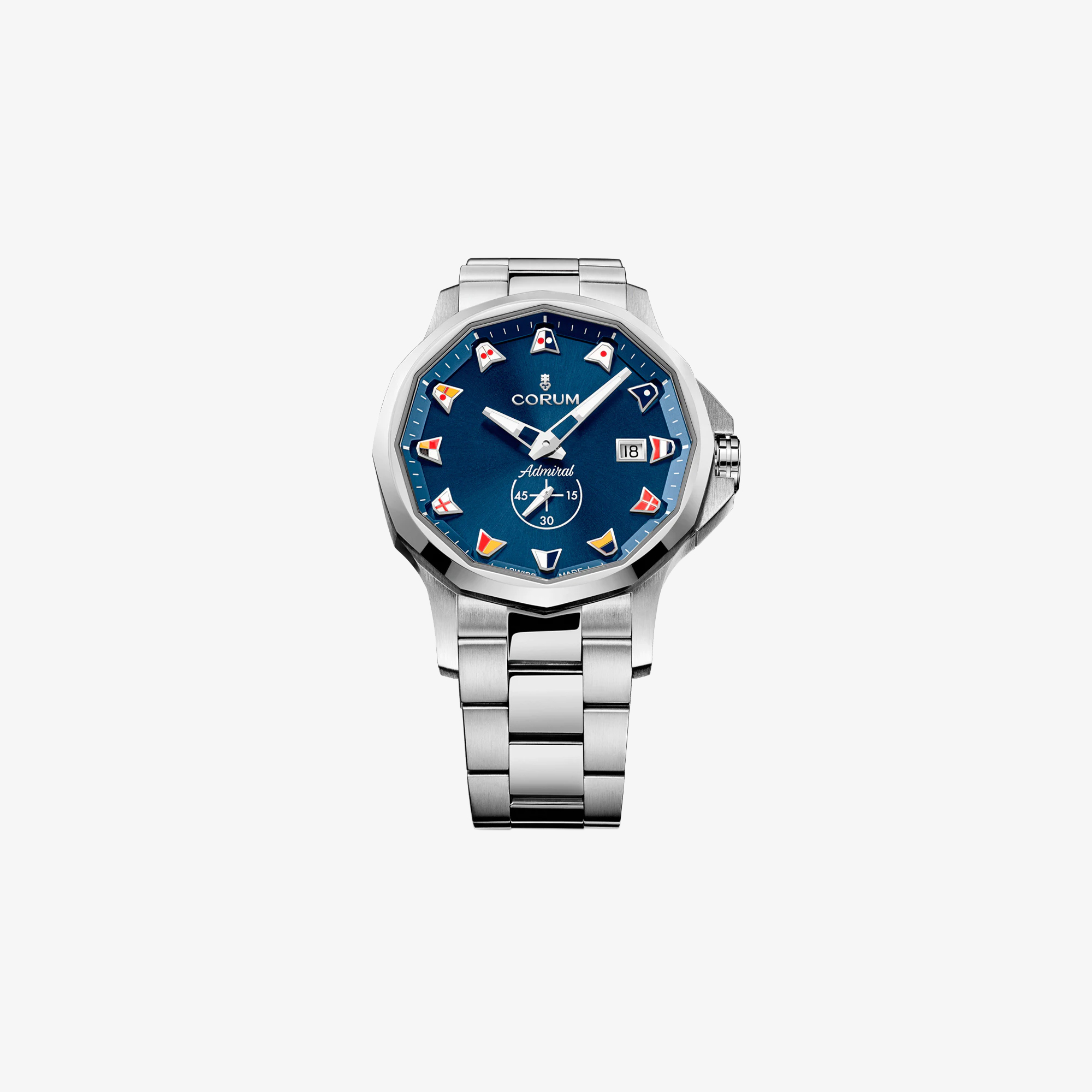 CORUM ADMIRAL 42MM AUTOMATIC WATCH WITH BLUE DIAL