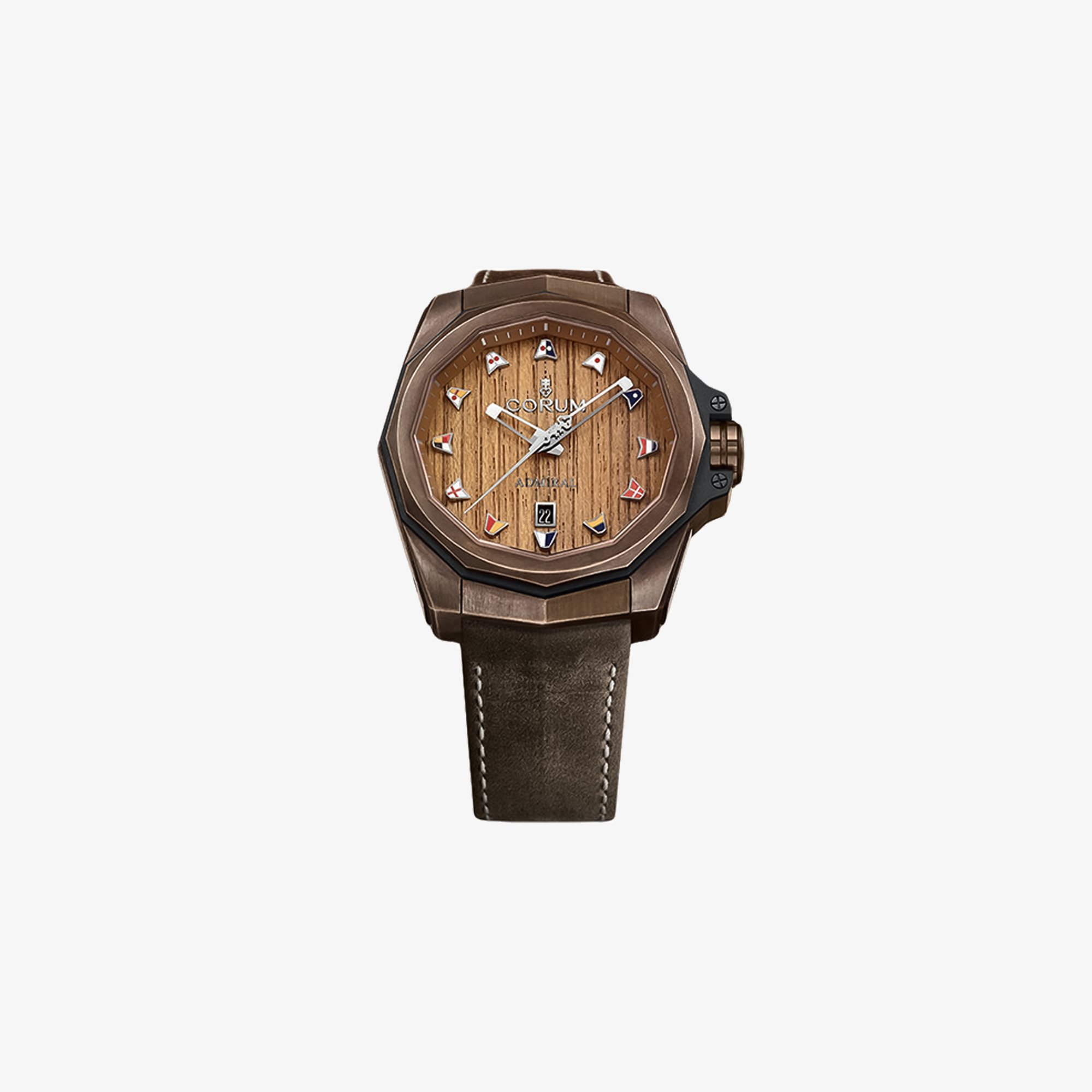 CORUM ADMIRAL'S CUP 45MM WATCH WOODEN DIAL