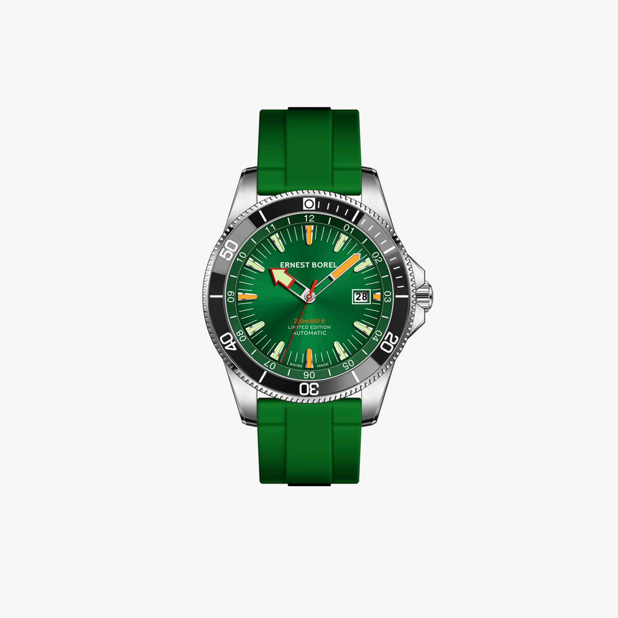 ERNEST BOREL GREEN SAGE WATCH