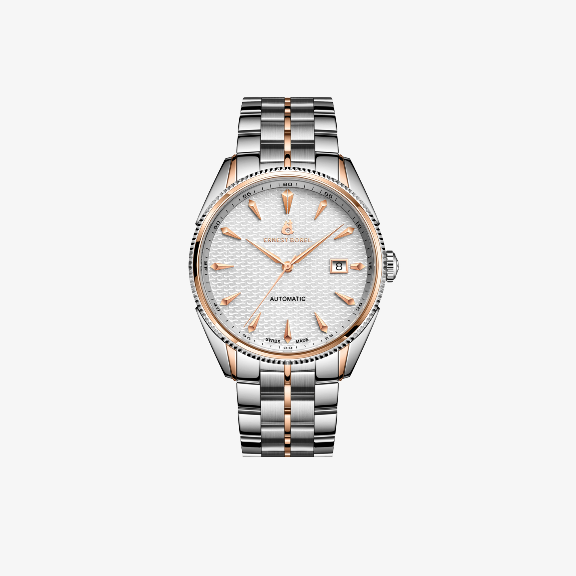 ERNEST BOREL TWO TONE ETERNITY WATCH