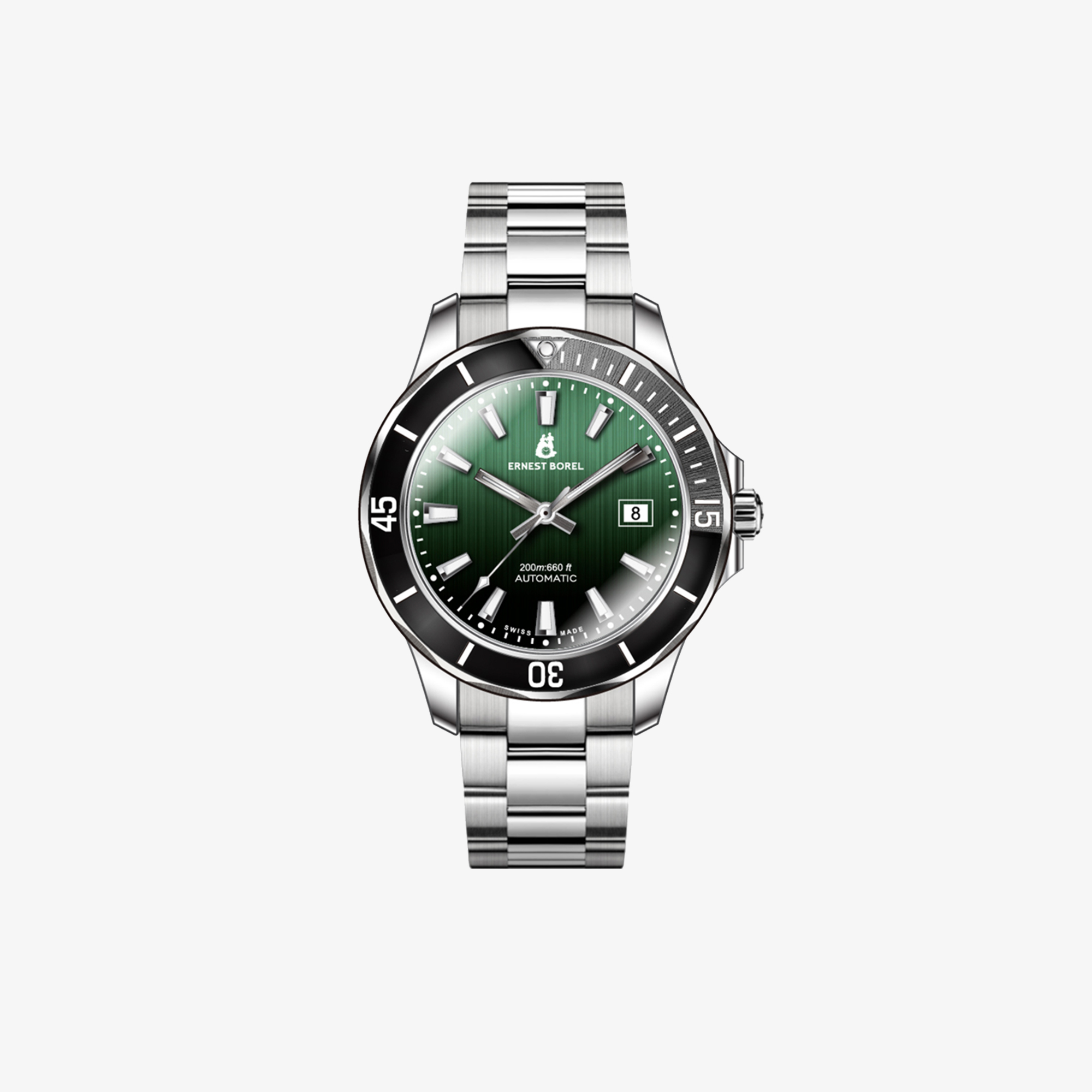 ERNEST BOREL 42MM SAGE WATCH WITH GREEN DIAL